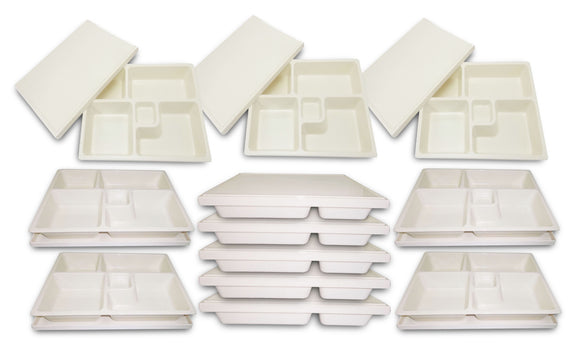 12-set Bento Box with Cover Set White