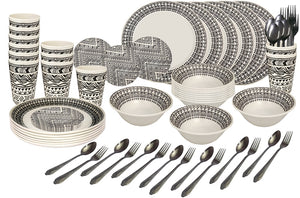 Nipponware 72-piece Fiesta Nordic Party Plate Sets (FN1224-72)