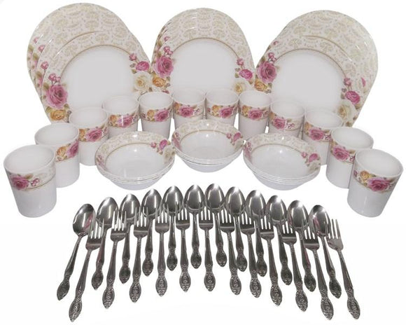 60-piece Round Party Plate Set Azalea (Fiesta Printed)