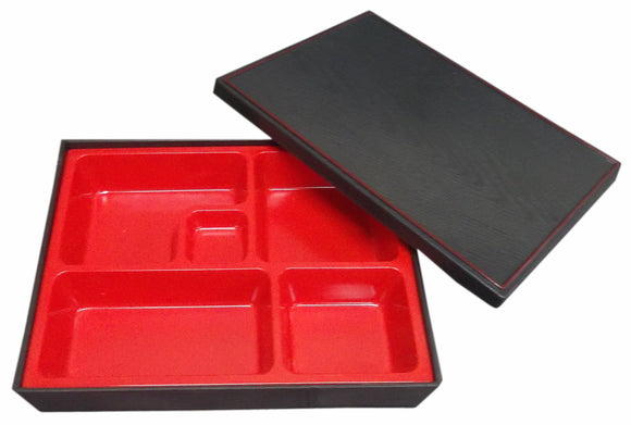 1-set Bento Box with Box Set (Red & Black)