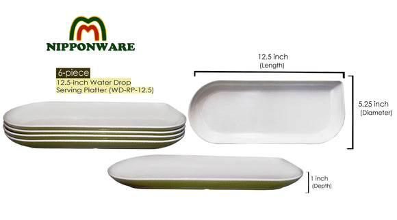 4-piece 12.5'' Water Drop Serving Platters