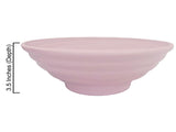 12-piece 10x3.5" Wheat Pulp Spiral Bowl Sets 2000ml (Flamingo)