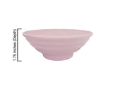 12-piece 4x1.75" Wheat Pulp Spiral Bowl Sets 150ml (Flamingo)