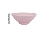 12-piece 6x2.25" Wheat Pulp Spiral Bowl Sets 450ml (Flamingo)