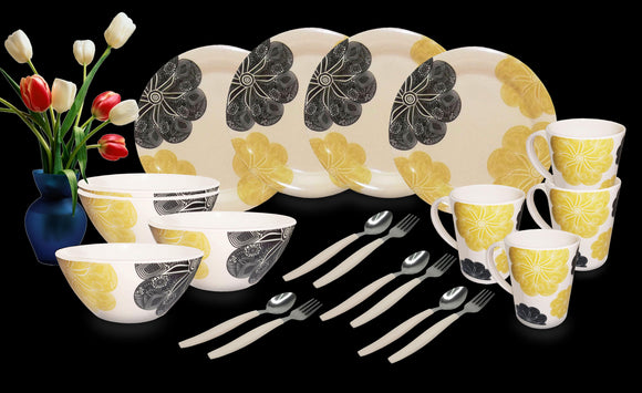 Nipponware 20-piece Premium Dinnerware Plate Set Floral